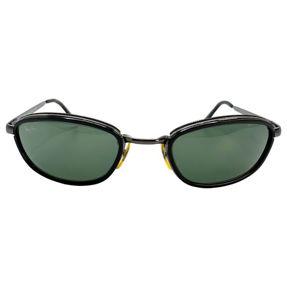 Ray Ban W3088 Sidest Combo Rectangular Gunmetal Metal Frames Sunglasses